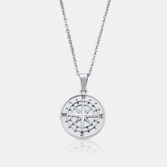 Compass Pendant (Silver)